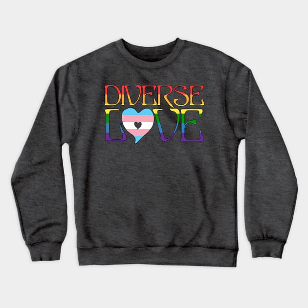 Diverse Love Crewneck Sweatshirt by Jevaz